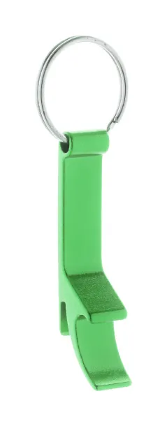 Rallop bottle opener keyring Green
