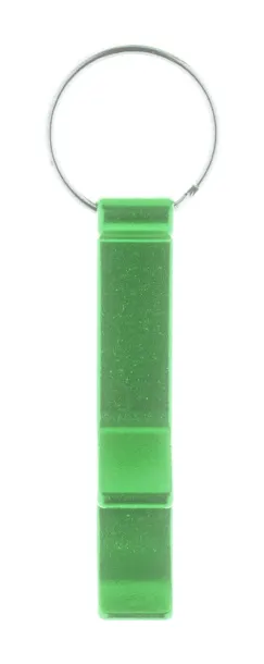 Rallop bottle opener keyring Green