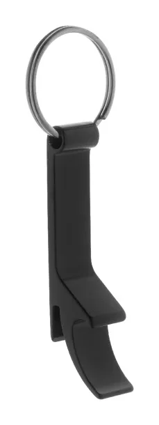 Rallop bottle opener keyring Black