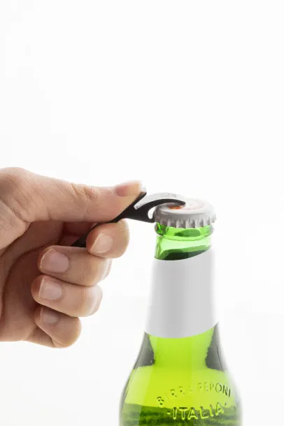 Rallop bottle opener keyring Black
