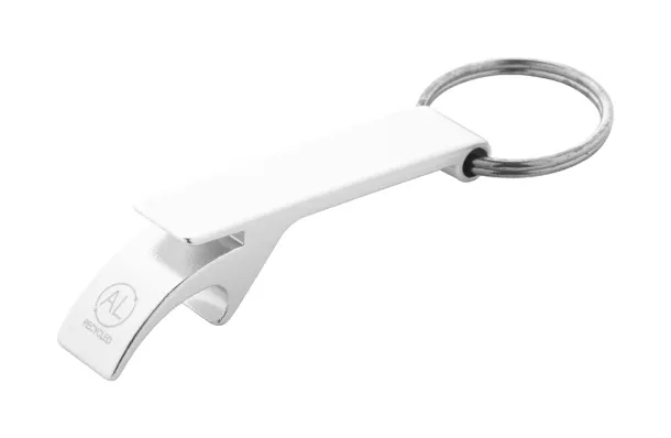 Rallop bottle opener keyring Silver