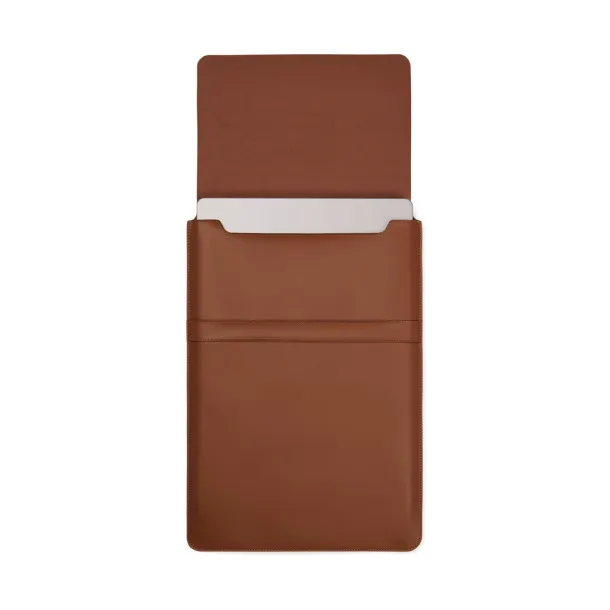 VINGA Timo PU RCS RPET 14" laptop sleeve - Vinga brown 