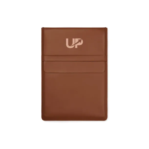VINGA Timo PU RCS RPET 14" laptop sleeve - Vinga brown 