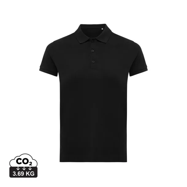 Iqoniq Yosemite ženska pique polo majica od recikliranog pamuka, 220 g/m² - iqoniq Crna 
