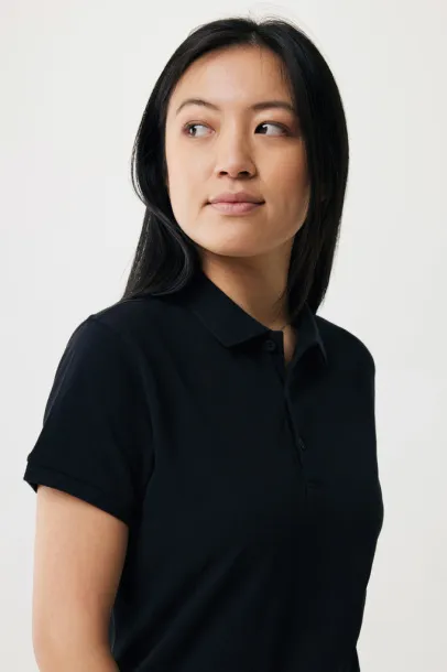 Iqoniq Yosemite women recycled cotton pique polo - iqoniq Black 
