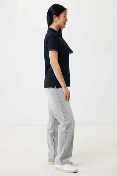 Iqoniq Yosemite women recycled cotton pique polo - iqoniq Black 