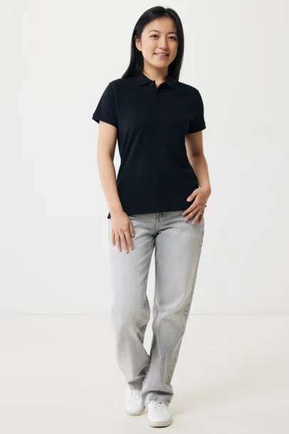 Iqoniq Yosemite women recycled cotton pique polo - iqoniq Black 