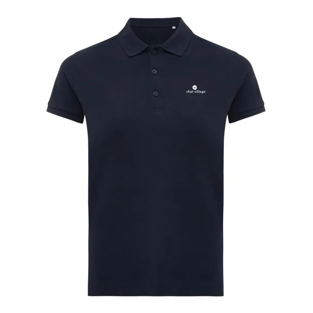 Iqoniq Yosemite women recycled cotton pique polo - iqoniq navy