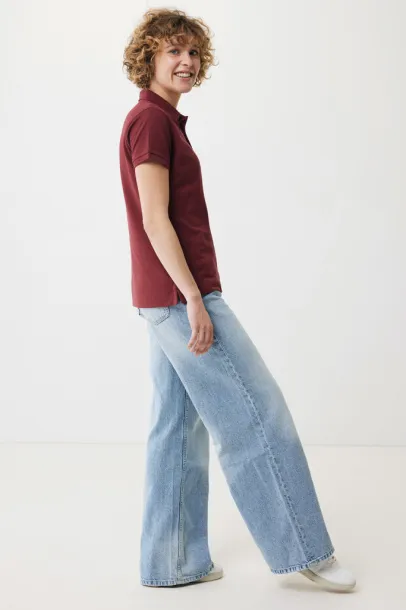 Iqoniq Yosemite women recycled cotton pique polo - iqoniq burgundy