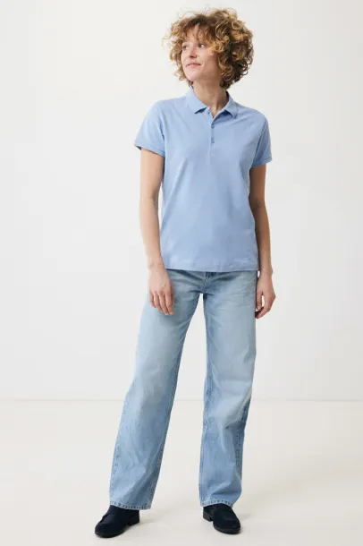 Iqoniq Yosemite women recycled cotton pique polo - iqoniq sky blue