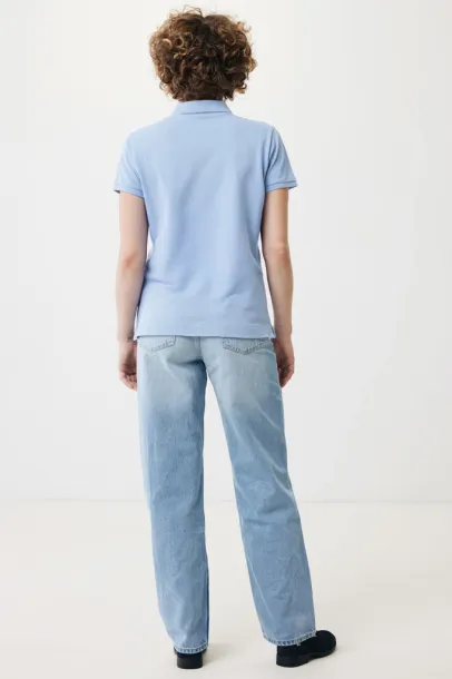 Iqoniq Yosemite women recycled cotton pique polo - iqoniq sky blue