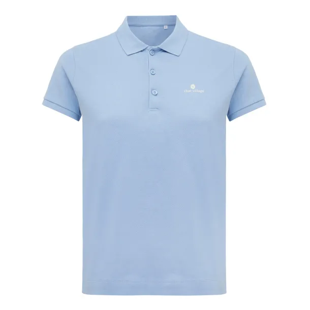 Iqoniq Yosemite ženska pique polo majica od recikliranog pamuka, 220 g/m² - iqoniq blue 