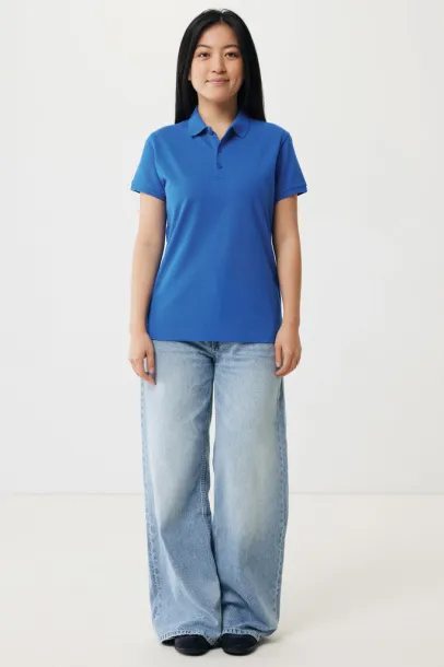 Iqoniq Yosemite women recycled cotton pique polo - iqoniq blue 