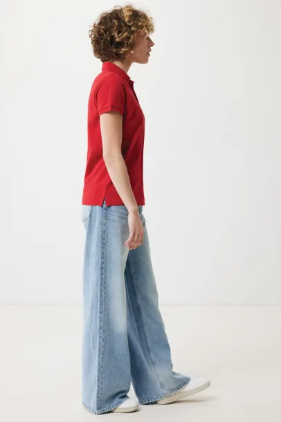 Iqoniq Yosemite women recycled cotton pique polo - iqoniq Crvena
