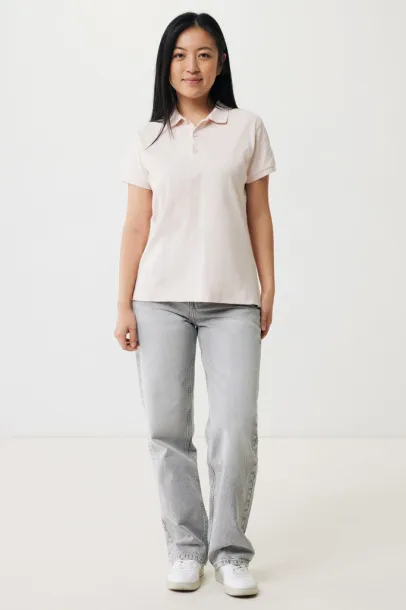 Iqoniq Yosemite women recycled cotton pique polo - iqoniq cloud pink 