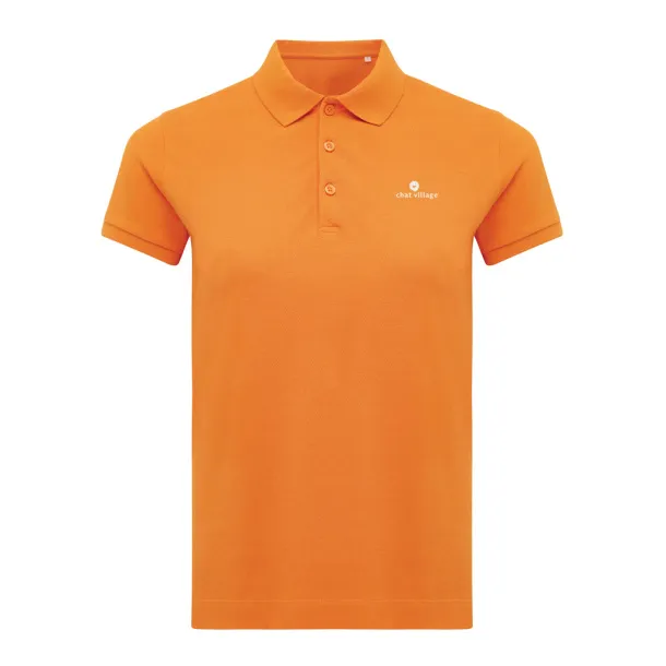Iqoniq Yosemite ženska pique polo majica od recikliranog pamuka, 220 g/m² - iqoniq Narančasta