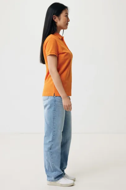 Iqoniq Yosemite women recycled cotton pique polo - iqoniq orange 