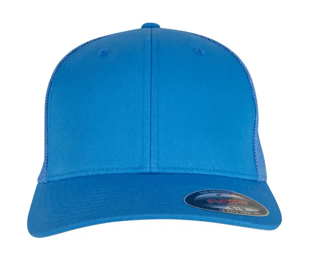  Mesh Cotton Twill Trucker Cap - 6 panels - Flexfit Plava