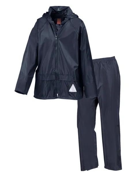  Junior Waterproof Jacket/Trouser Set - Result Navy