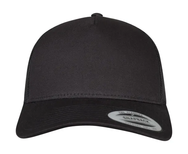  5-Panel Retro Trucker Cap - Flexfit Black