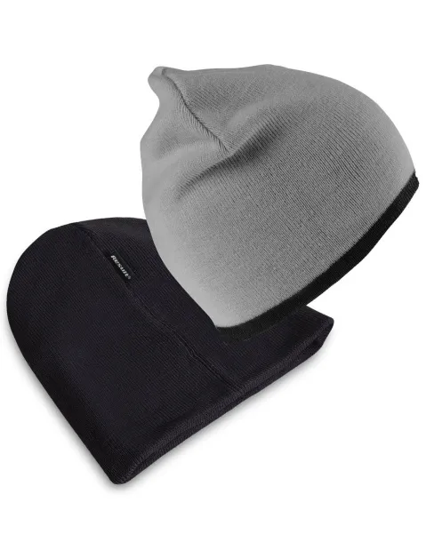  Reversible Fashion Fit Hat - Result Winter Essentials Siva Black