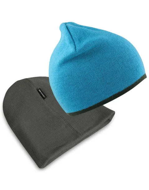  Reversible Fashion Fit Hat - Result Winter Essentials Aqua Siva