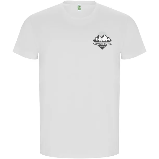 Golden short sleeve men's t-shirt - Roly White
