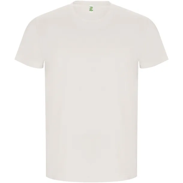 Golden short sleeve men's t-shirt - Roly Vintage White