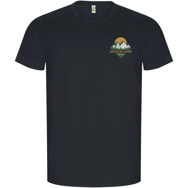 Golden short sleeve men's t-shirt - Roly Ebony
