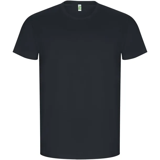 Golden short sleeve men's t-shirt - Roly Ebony