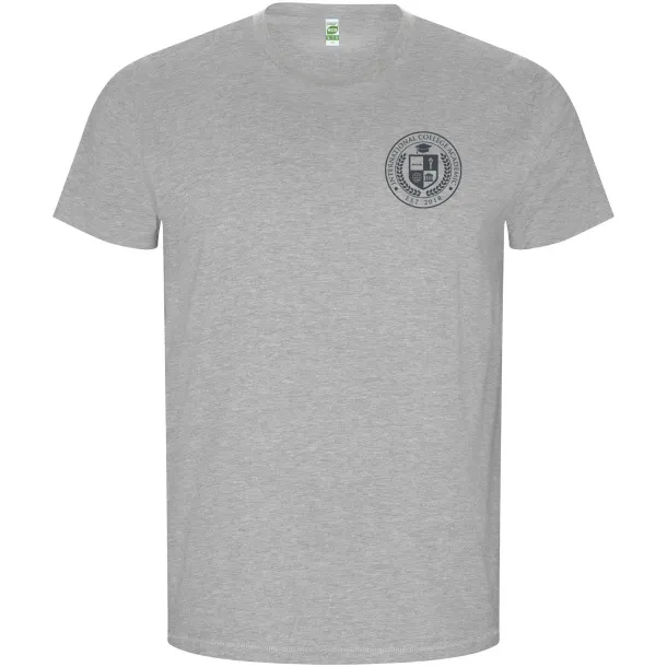 Golden short sleeve men's t-shirt - Roly Marl Grey