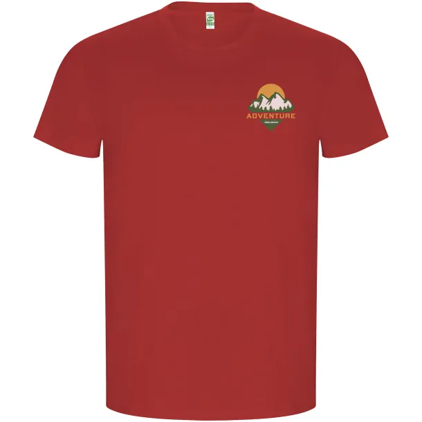 Golden short sleeve men's t-shirt - Roly Red
