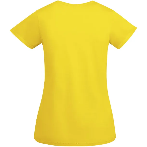 Breda organic cotton short sleeve women's t-shirt - Roly Yellow