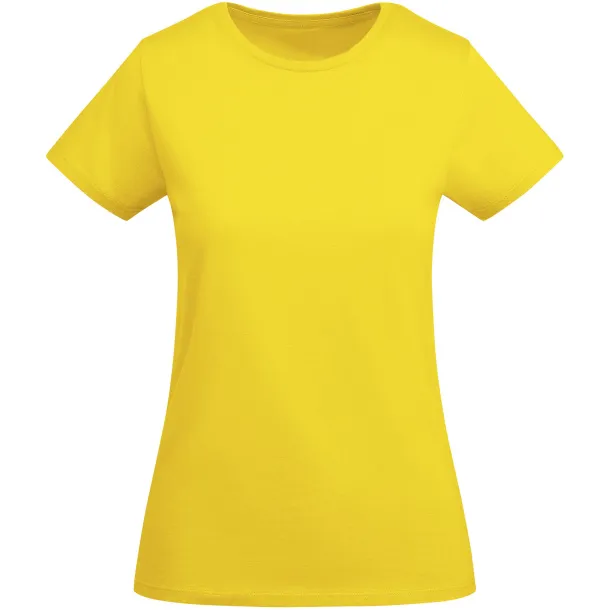 Breda organic cotton short sleeve women's t-shirt - Roly Yellow