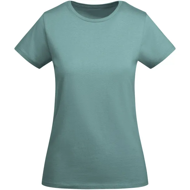 Breda organic cotton short sleeve women's t-shirt - Roly Dusty Blue