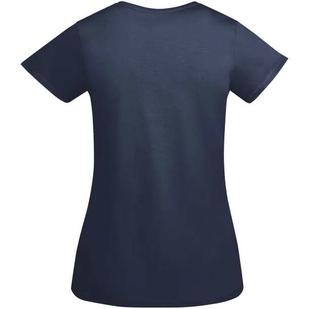 Breda organic cotton short sleeve women's t-shirt - Roly Mornarski plava