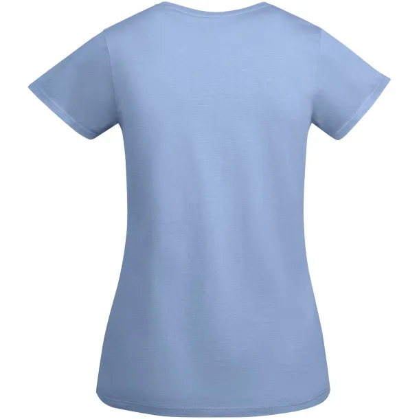 Breda organic cotton short sleeve women's t-shirt - Roly Sky blue