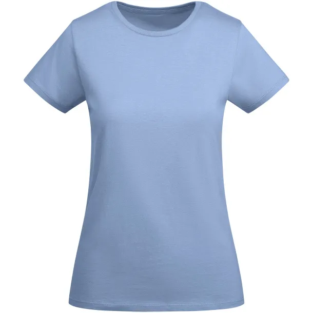 Breda organic cotton short sleeve women's t-shirt - Roly Sky blue
