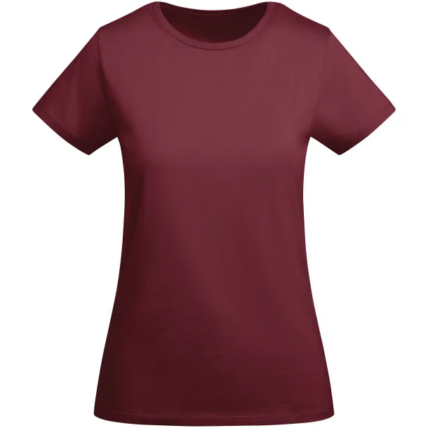 Breda organic cotton short sleeve women's t-shirt - Roly Garnet