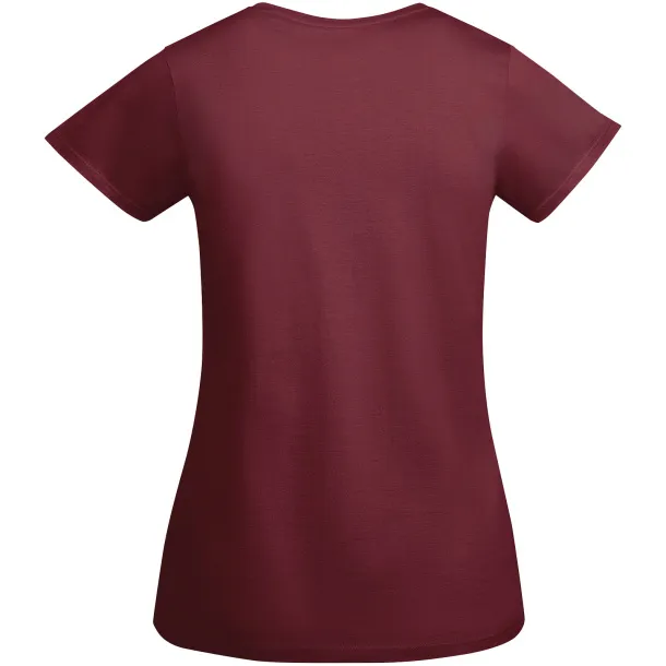 Breda organic cotton short sleeve women's t-shirt - Roly Garnet