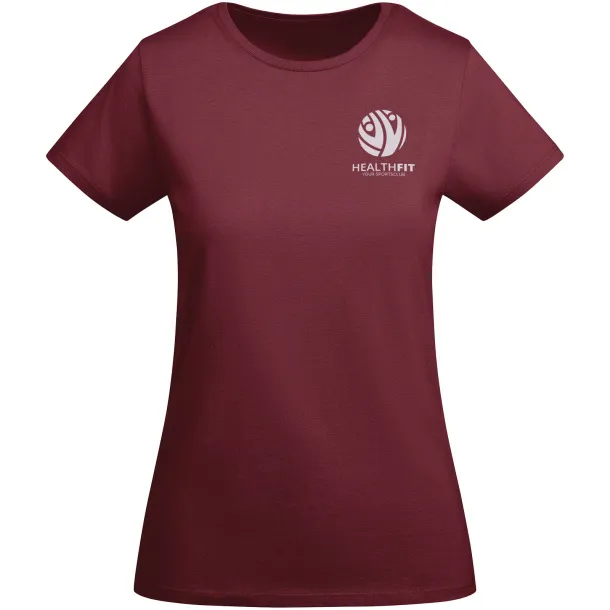 Breda organic cotton short sleeve women's t-shirt - Roly Garnet