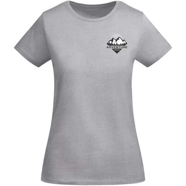 Breda organic cotton short sleeve women's t-shirt - Roly Marl Grey