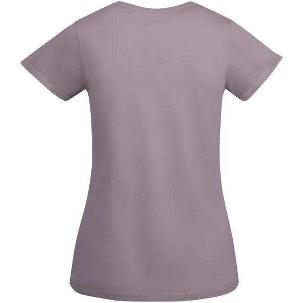 Breda organic cotton short sleeve women's t-shirt - Roly Lavanda
