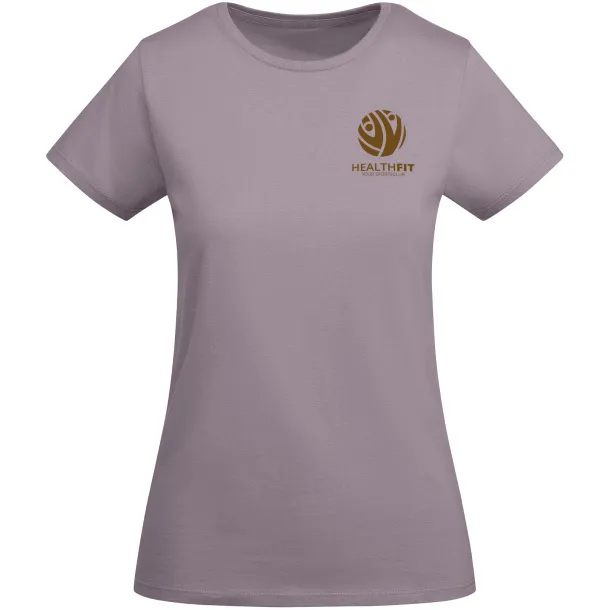 Breda organic cotton short sleeve women's t-shirt - Roly Lavanda
