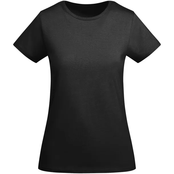 Breda organic cotton short sleeve women's t-shirt - Roly Crna