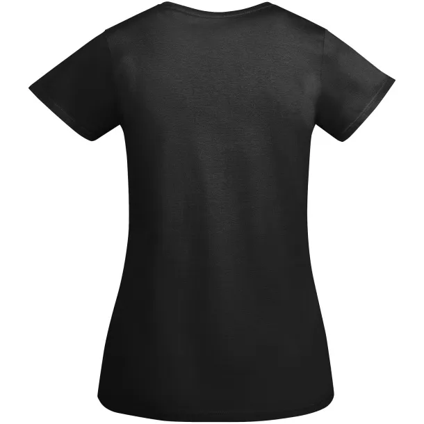 Breda organic cotton short sleeve women's t-shirt - Roly Crna