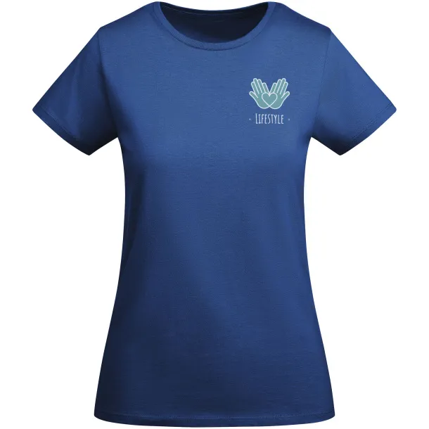 Breda organic cotton short sleeve women's t-shirt - Roly Royal blue
