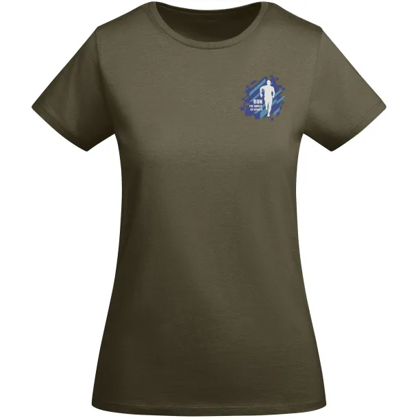 Breda ženska kratka majica od organskog pamuka - Roly Militar Green
