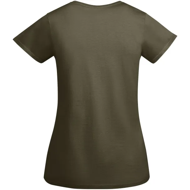 Breda ženska kratka majica od organskog pamuka - Roly Militar Green