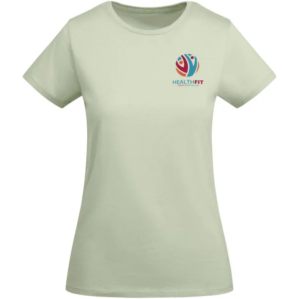 Breda organic cotton short sleeve women's t-shirt - Roly Mist Green
